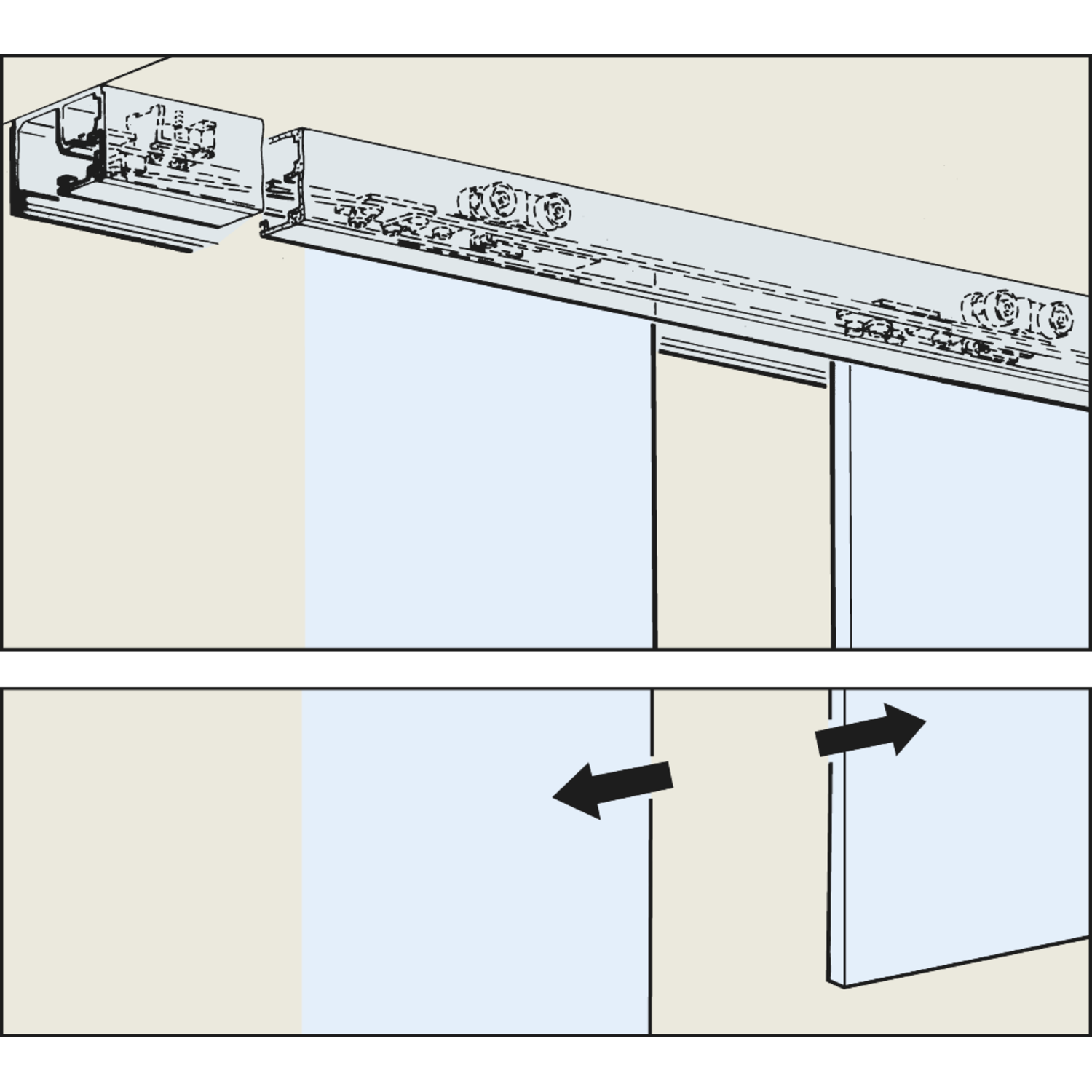 Hawa Porta GW/GWF Synchro basisgarnituur